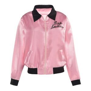NWT GREASE Pink Ladies Jacket Women’s Costume Halloween Musical Theatre ‘50s NEW